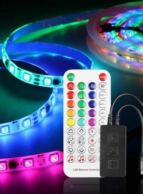 控桌感应节奏灯带音乐频谱律动拾声音rgbF875MJ9M脑电竞七彩氛电