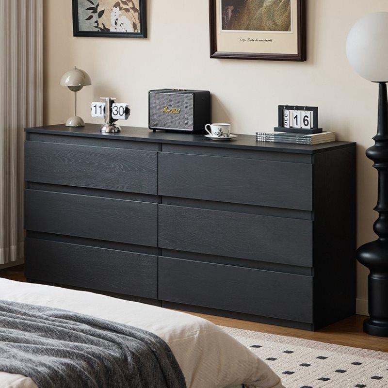 黑色量斗柜家用室收纳大容简约现柜代抽屉柜ESD多卧层储物客厅电