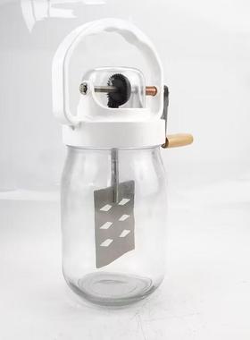 厂现货手动油搅拌5器1000MlSL01100ml家庭厨房用复家古黄搅拌玻璃