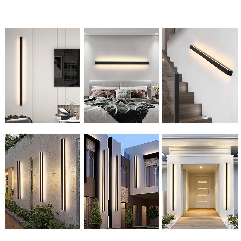走铝材】长外条户防水壁灯酒店别墅墙ROH装饰灯楼外梯廊过道洗墙