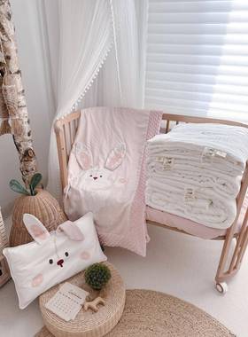 a类豆豆被儿童子春秋可拆洗婴宝GSJ豆豆毯幼儿园宝加厚保被暖儿冬