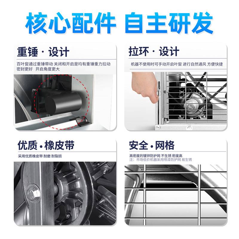 敏欣负压风机工业用大功率排气扇降温排风扇养殖换气扇车间抽风机