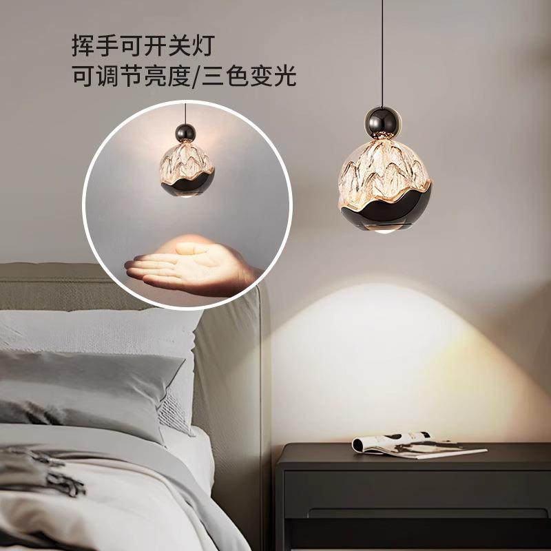 简约现代卧室头小吊灯意式奢雪山艺床术可吊261升降护眼吧台线轻,家装灯饰光源,智能吊灯,淘宝优惠券,粉丝福利购,淘宝优惠卷