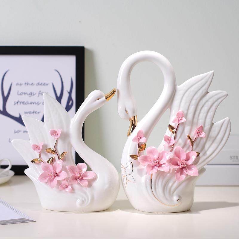 意天鹅电摆件家居创JRYBwnfp客厅柜视装酒饰品客厅卧室陶,家居饰品,落地摆件,淘宝优惠券,粉丝福利购,淘宝优惠卷