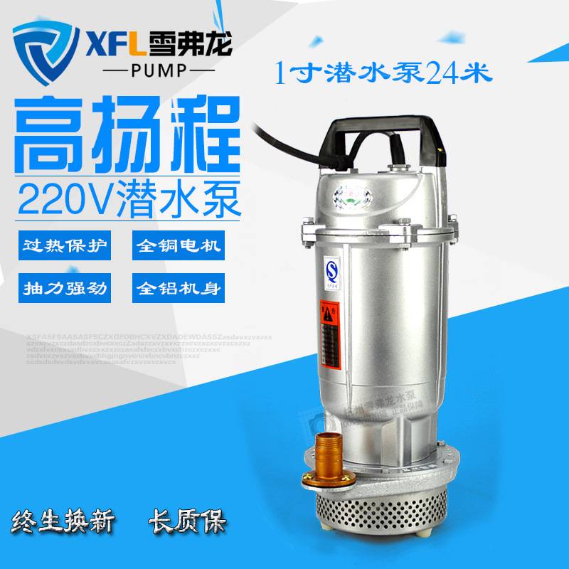 550W小型家用井用220V电动抽水泵/单相QDX3-20-0.55KW潜水泵1寸
