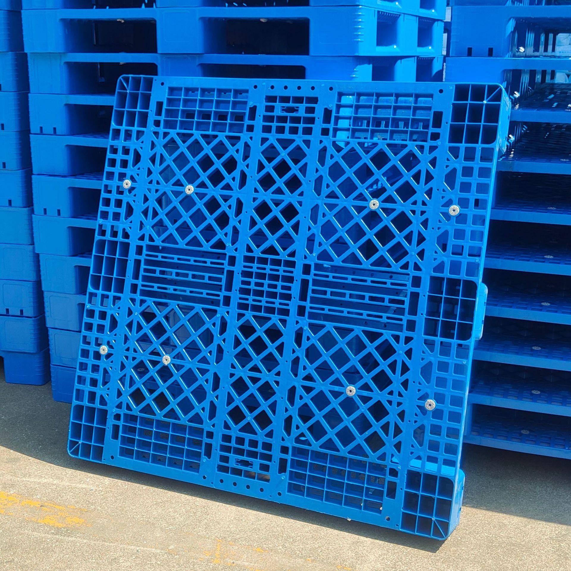 1货1叉VMU1网格川字塑料托盘仓库堆码防潮垫板出口架卡板车塑胶栈