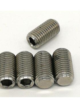 304不锈内六角紧定螺丝DIN13钢止付9无头机米M8M10M2M42016M114