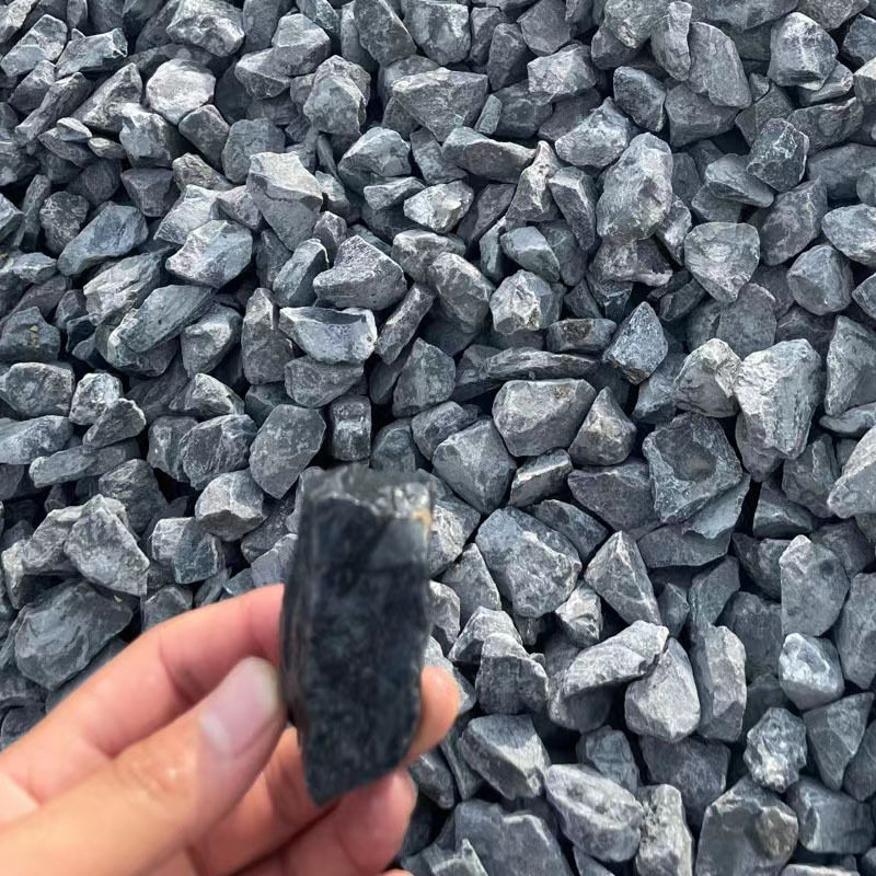 日式枯山水黑色机磨鹅卵石砾石