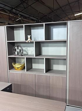 办公室案文件资料柜带收纳AD-18113储物柜木质现代书柜老锁板柜背