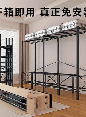易衣柜安装折CHD叠简布柜衣家用收纳卧室衣免橱出租房用钢架结实