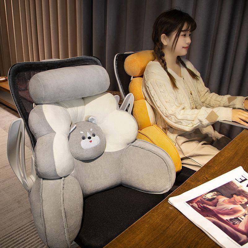 背上枕无品牌/床头软包靠床靠垫大办公室抱枕女生睡觉靠看枕书玩