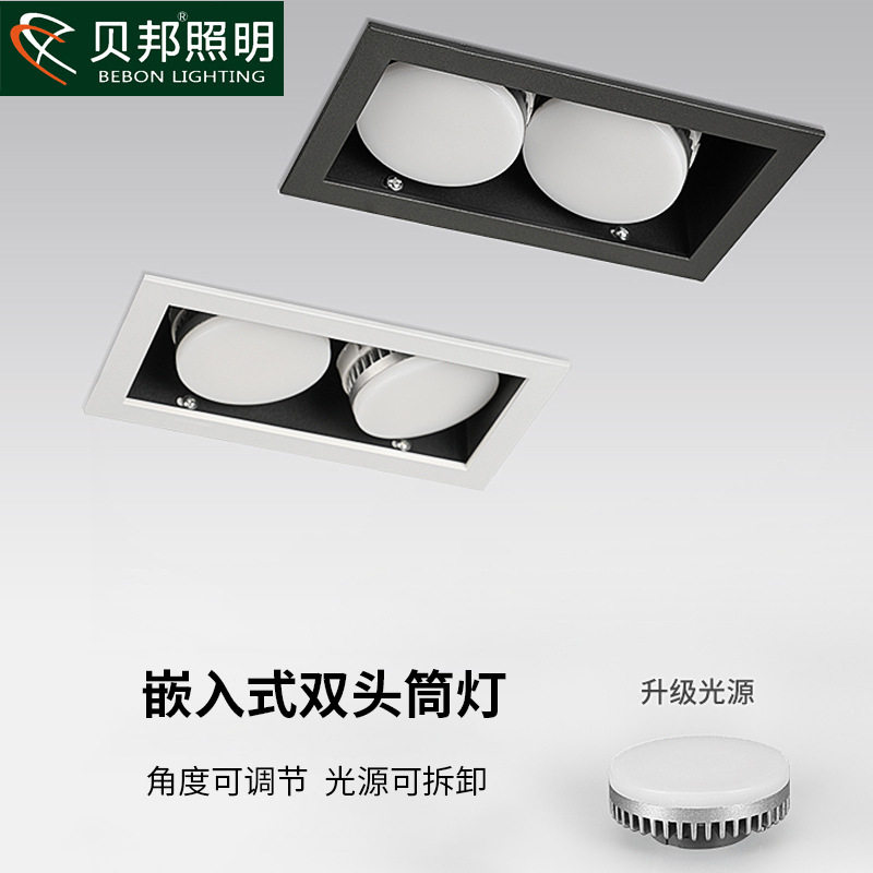 LED嵌入式双头斗胆筒灯