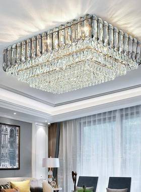 后现灯代轻卧奢水晶客厅简约现代大气室餐厅吸顶灯5202年新YJC款