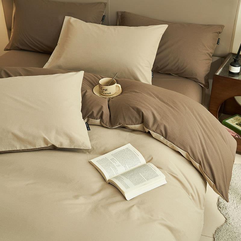 202新款四件套纯棉全单棉5套QUT床上用品床被被罩四季通用床笠三