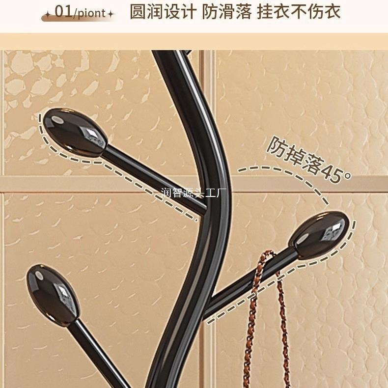 轻FFZ衣帽架落地挂衣户架卧室入门家用落奢地式房间室内简易挂立