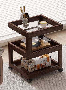 实木头柜14449床头置边物卧室架茶几客厅家用床小型新款原木风超