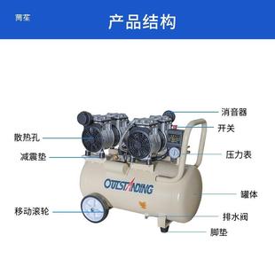 热转印机烫画5机双无油WCZ静音泵工业级空压机0L气缸气气压机