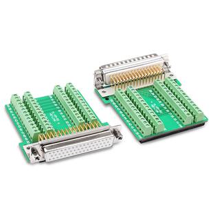 BKOI50免焊公头免0焊接插头3排5针接头db50母头转接板接线端D子柱