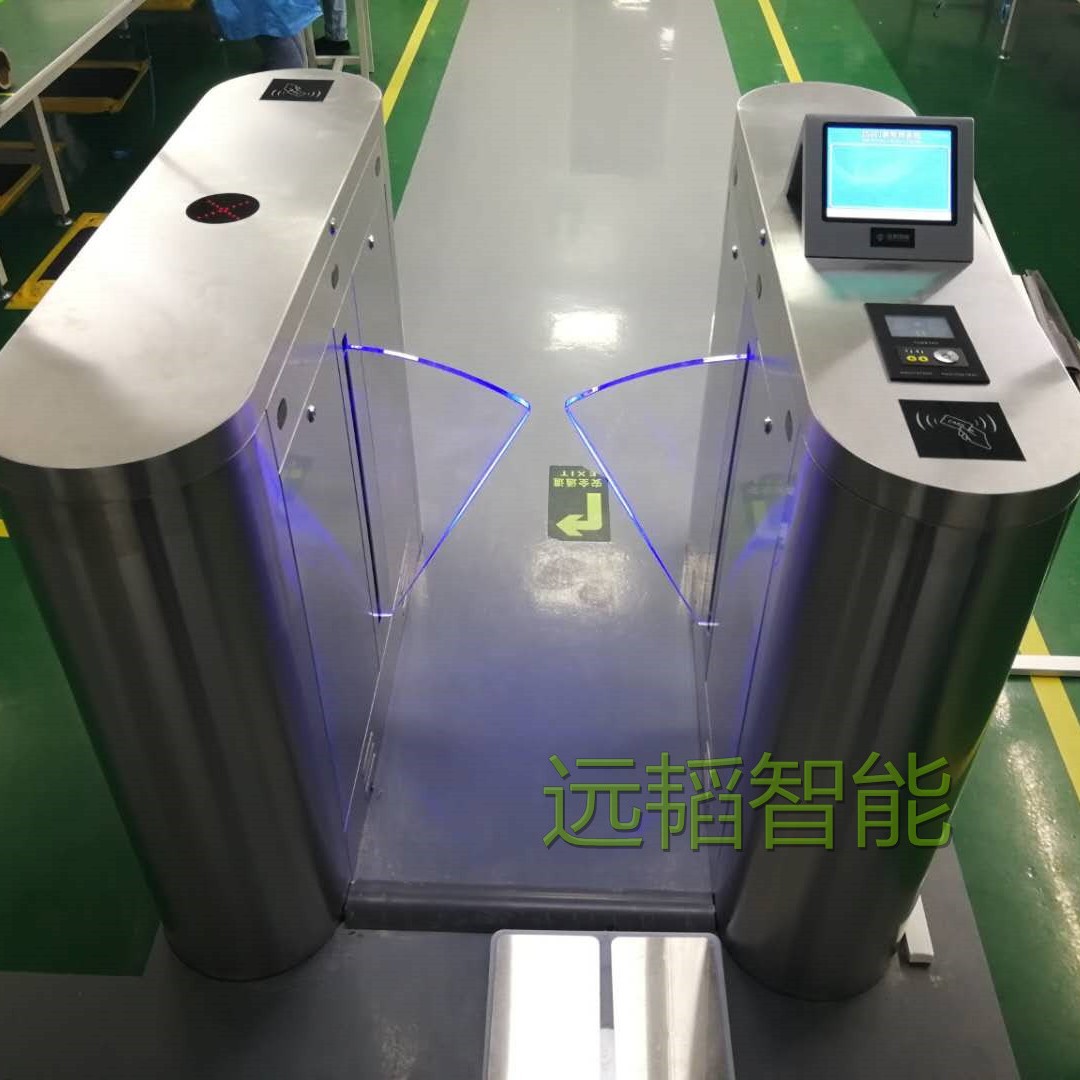 工厂车间静电测试翼闸门禁系统人脸识别静电闸机带实时阻值显示记