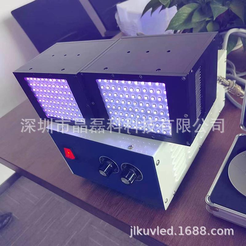 uled面光源uv胶水油固化备1拖2UVLED面v光冷JLK10080源用设于风固