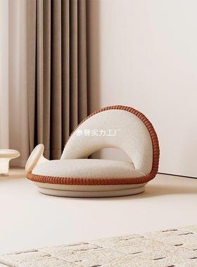 91195可小旋红转约卧室飘窗榻榻米坐垫阳台网简可折叠休闲凳不占