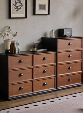 中古六斗柜组风合客靠墙收纳玄关柜储物柜厅实木卧柜室复QYY古床