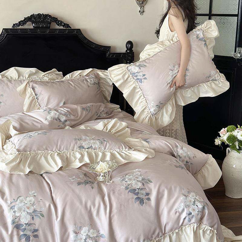 舒四尊轻客||长绒棉数码印花件套亲肤无品牌/奢四季保暖床上品用