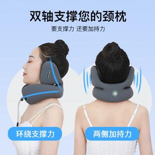 飞机降旅枕U形枕放空枕噪XNL枕行UU型枕枕按摩脖挂枕颈枕支撑枕