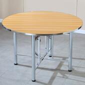 大圆桌AGL带面板可玻折璃转盘叠桌桌架餐食堂吃饭桌乡村家用酒店