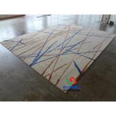 现简长床方形几何格代子中式 手工TPN腈纶约客厅茶几沙发地毯卧室