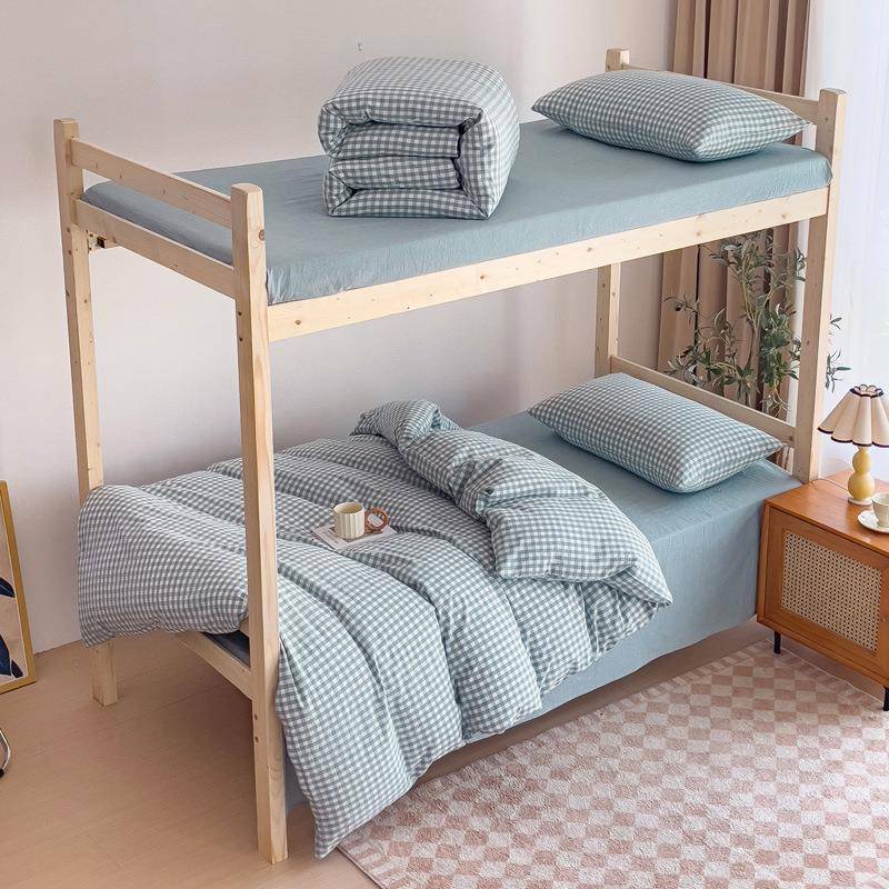 四件套床JOX上2用品全棉纯棉套025新款宿舍三件床单棉被套罩水洗