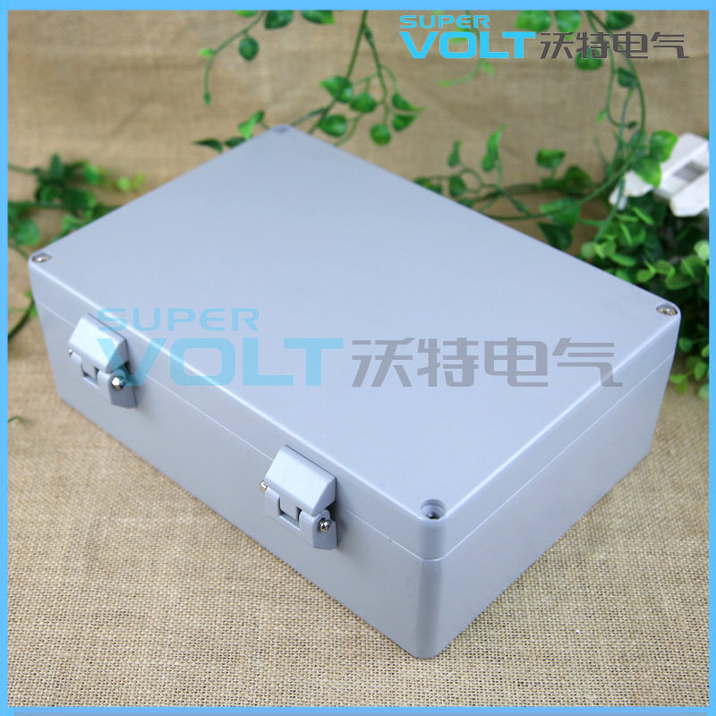 沃特340*235*120翻盖铸铝盒 户外 防水防尘盒 电源分线盒