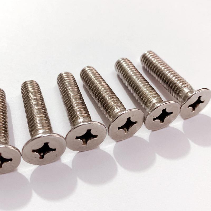 M6不头锈钢沉头机钉大WWC十字平螺丝GB89-85新标头机螺钉2101
