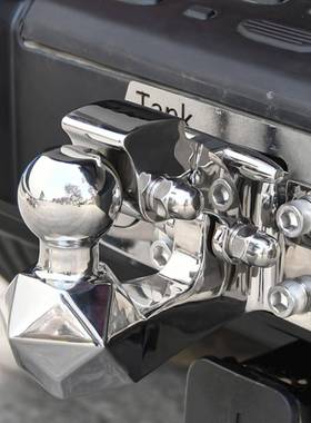 专用无损克改装坦30无品牌/040500鹰头拖车钩030不锈钢牵4引虎头