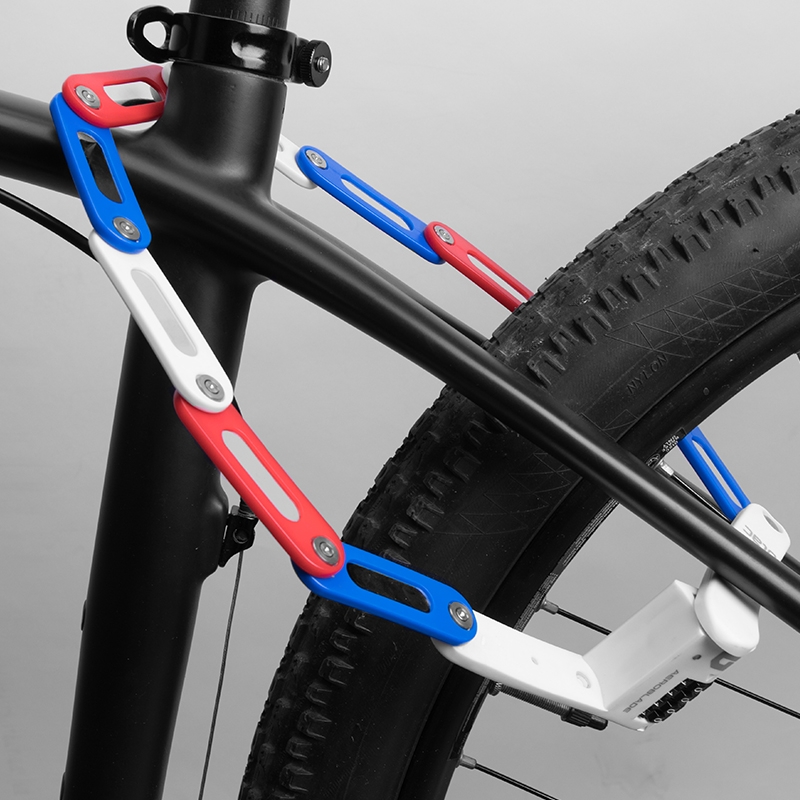 ULAC优力密码折叠锁自行车锁防盗炫彩便携山地公路车骑行迷你锁