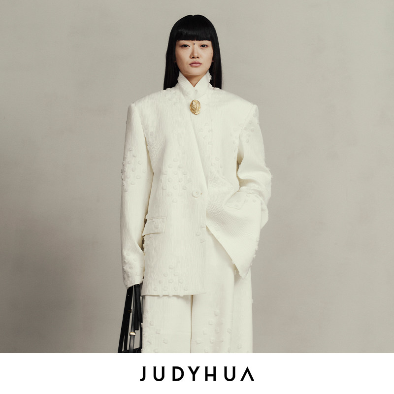 JUDYHUA质感立体裁剪西装外套