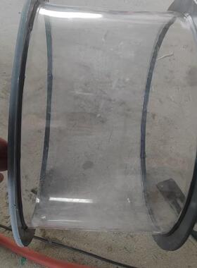 pvc变径软连接双法兰风机软接 PP绿色透明软连接 风机风口软接头