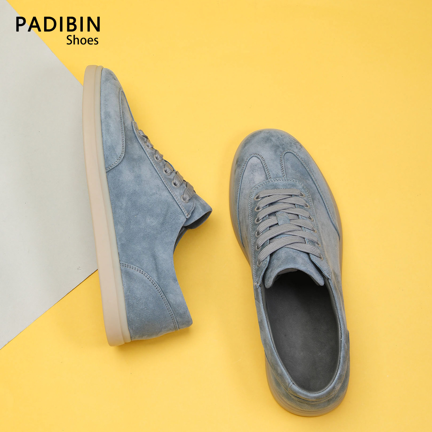 男款板鞋平底休闲皮鞋2026新款春季透气韩版时尚简约百搭小白鞋男