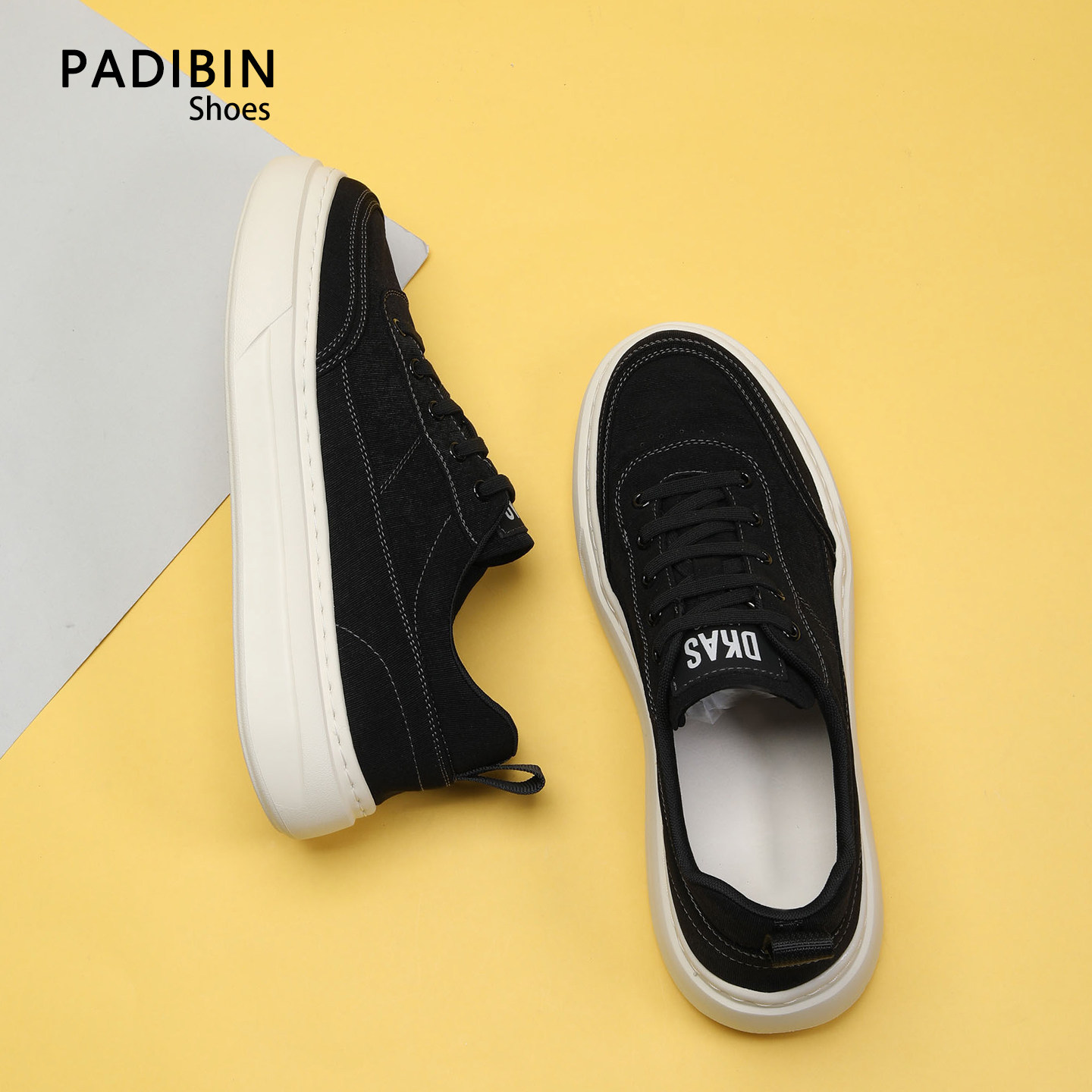 厚底板鞋男款春季新款透气帆布鞋轻底舒适男鞋时尚百搭运动休闲鞋