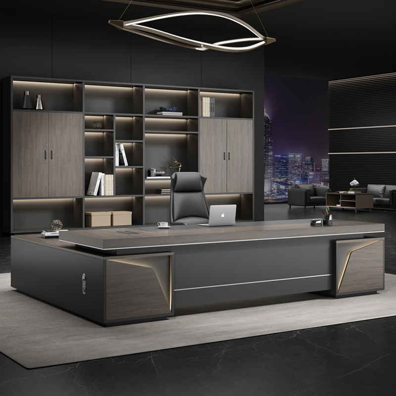 老板桌办公桌简约现代办公室总裁班台桌椅组合全套家具董事长豪华