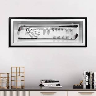 饰挂画 横幅装 现代轻奢立体实物装 置画售楼处样板间别墅高端欧式