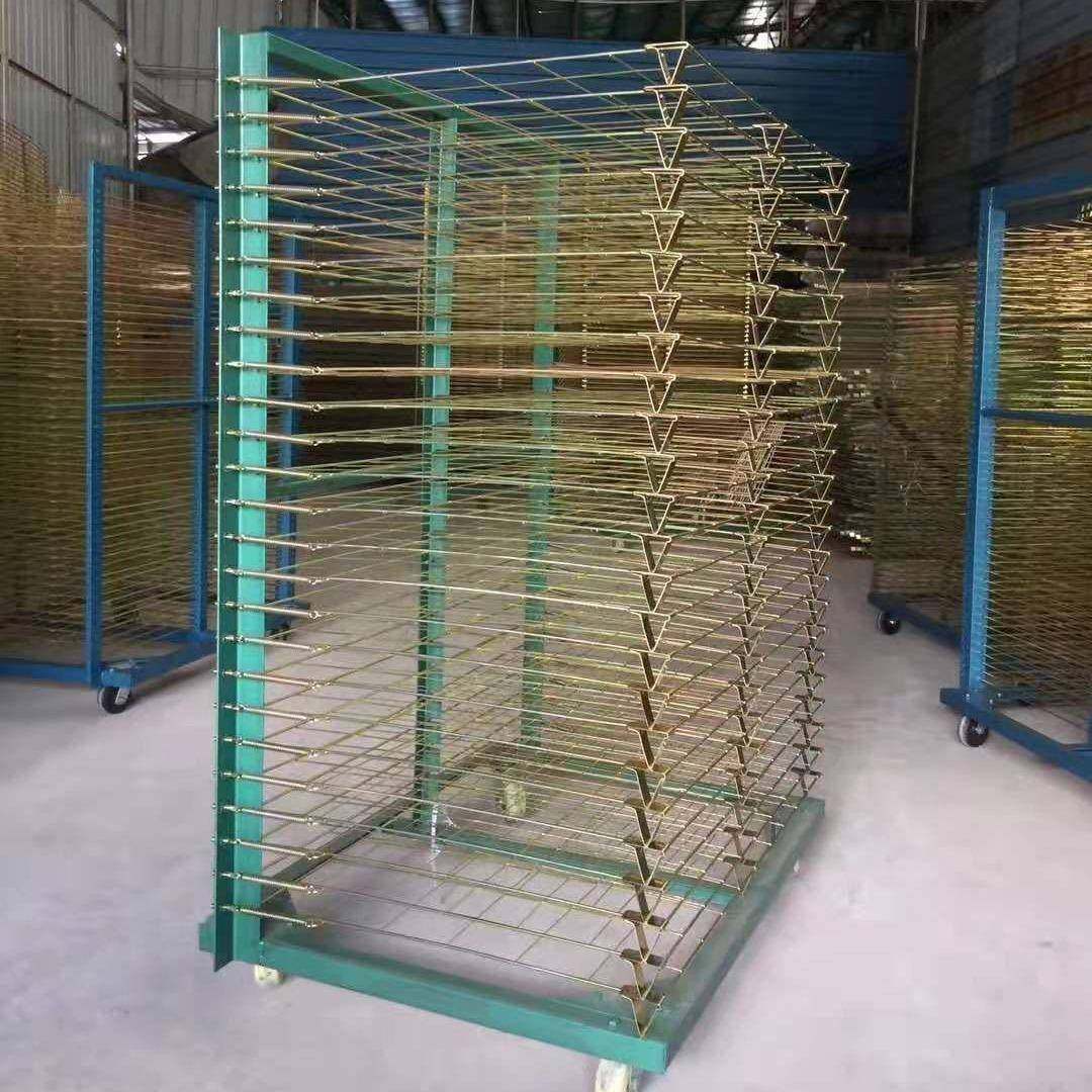 25层轻型晾晒架千层架干燥架网架周转车放线布架子进烤箱置物架