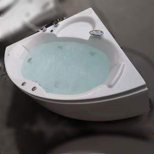 三角形扇形按摩浴缸款 亚克力成人双人小户型转角恒温浴盆Jacuzzi