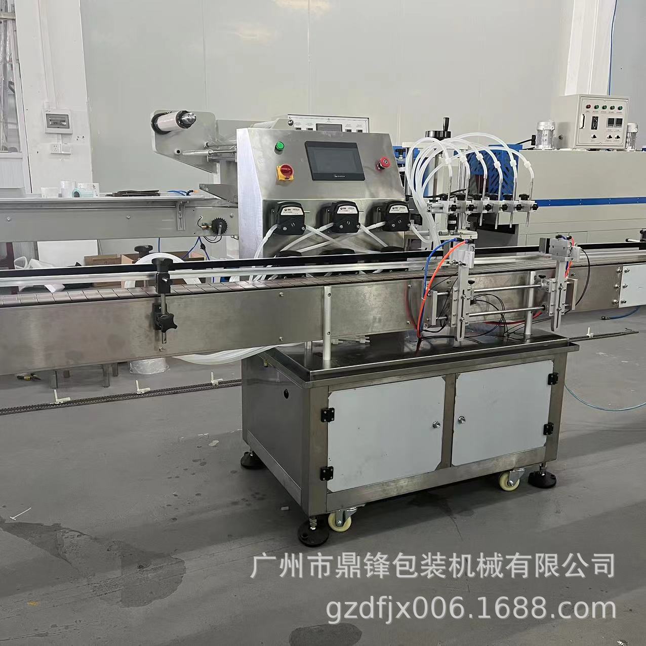 全自动蠕动泵灌装机精油液体膏体灌装机全自动灌装旋盖生产线常压