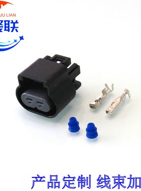 15326679黑色13518845 汽车线束插头2孔防水接插件DJ7025D-2.8-21