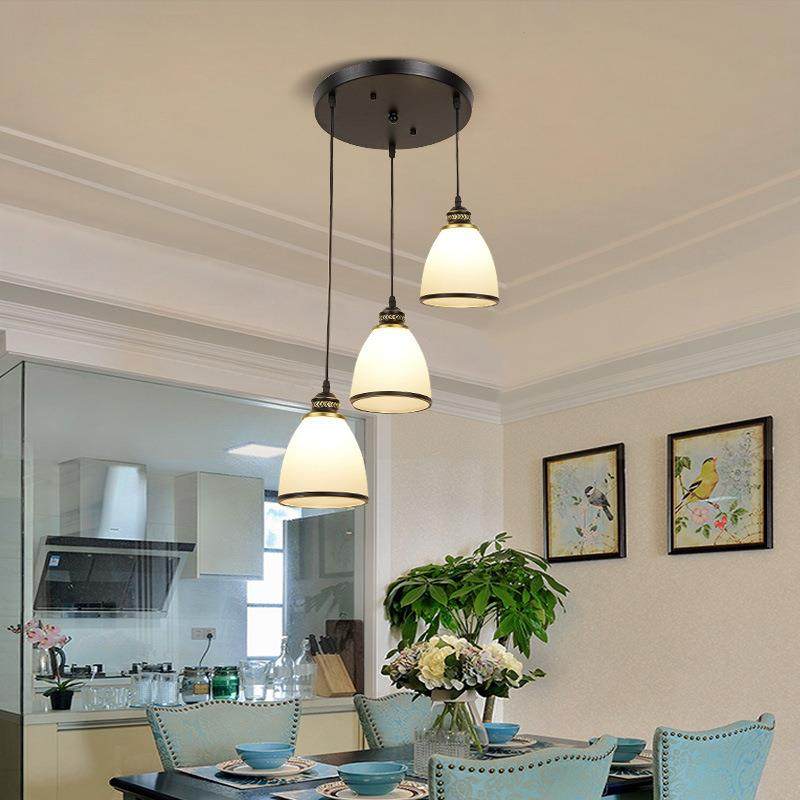 美式全铜餐厅吊灯三头现代简约创意个性小户型北欧餐桌饭厅吧台灯,收纳整理,烫衣板及配件,淘宝优惠券,粉丝福利购,淘宝优惠卷