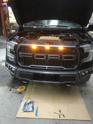 适用15-17年福特F150改装猛禽款前杠分体前杠FORDF150raptor杠