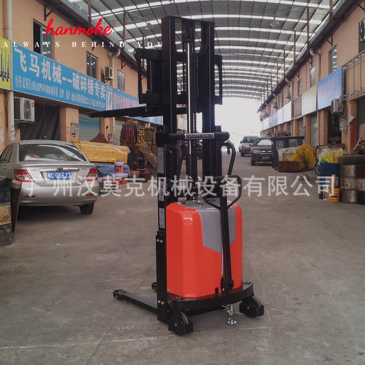 佛山三水里水升高车升降车厂家1T2M全半电动液压堆高车上货堆垛车
