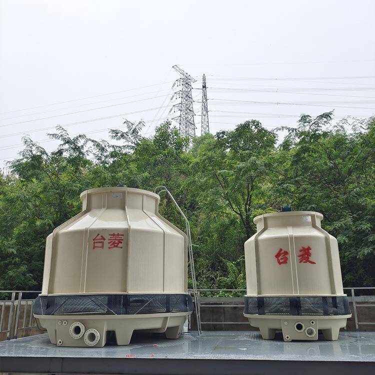 供应60T工业玻璃钢冷却塔60T圆形逆流循环冷水塔10T到200吨现货