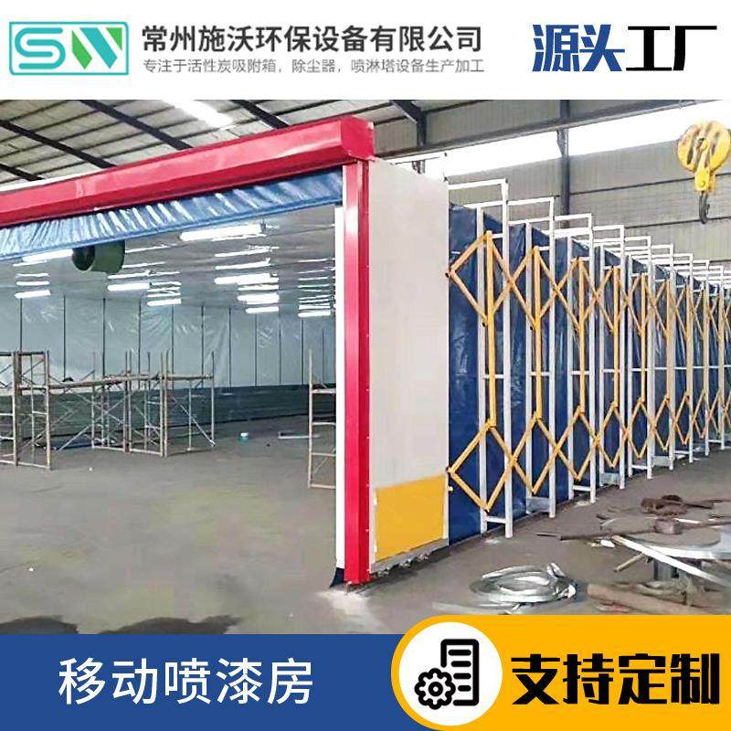 大型工件干式打磨喷漆房电动轨道喷涂设备可折叠伸缩工业烤漆房,机械设备,涂装设备,淘宝优惠券,粉丝福利购,淘宝优惠卷